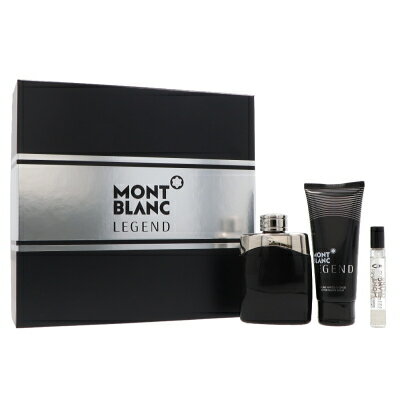 モンブラン 【最大1111円OFFクーポン】モンブラン MONT BLANC レジェンド 3P コフレセット EDT100ml＋EDT7.5ml＋アフターシェーブバーム100ml 箱不良 【訳あり香水】【あす楽】【送料無料】