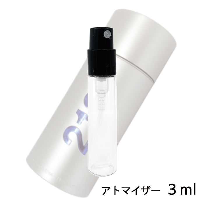 キャロライナヘレラ CAROLINA HERRERA 212 メン オーデトワレ 3ml アトマイザー お試し 香水 メンズ 人気 ミニ【メール便送料無料】