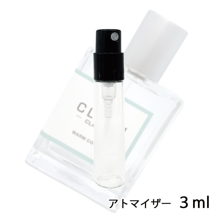 クリーン クリーン ウォームコットン オードパルファム 3ml アトマイザー CLEAN お試し 香水 メンズ レディース ユニセックス 人気 ミニ【メール便送料無料】