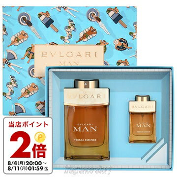 ブルガリ 【5/20限定★ポイント20倍＋クーポン】ブルガリ BVLGARI ブルガリ マン テラエ エッセンス 2Pセット EDP100ml+15ml 【783320417726】 fs 【香水 メンズ】【あす楽】