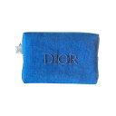 【ネコポス 送料無料】 クリスチャン ディオール ポーチ 青 デニム -Dior-