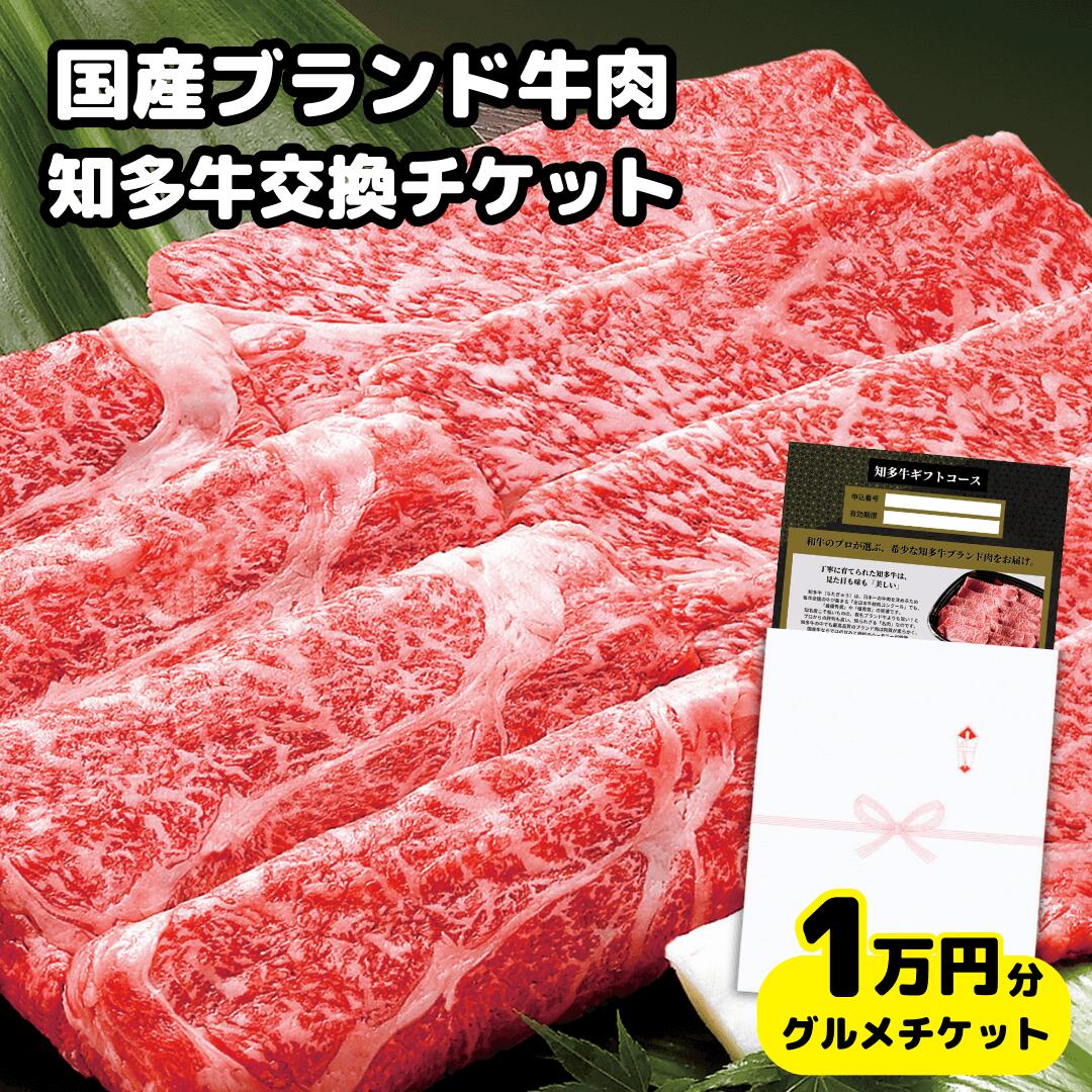 楽天皓介楽天市場店【ギフト】高級牛肉チケット1万円コース・グルメカタログギフト風「国産ブランド和牛 知多牛10000円分 交換引換券」（内祝い お礼 お祝い 誕生日プレゼント 結婚祝い 出産祝い）赤肉霜降り すき焼き肉 しゃぶしゃぶ用 送料無料 熨斗対応 退職祝い 合格祝い 入学祝い