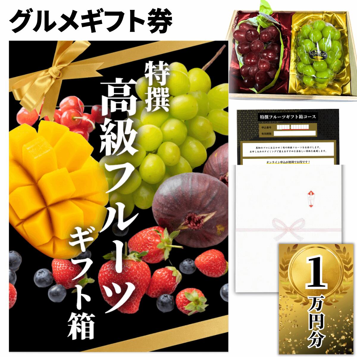 【ギフト】高級果物 ギフトチケット 10000円コース グルメカタログギフト風 贈答用フルーツ 引換