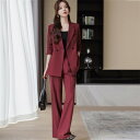 パンツスーツ 女の子 卒園式 結婚式 レディース スーツ 黒 セットアップ 上下セット ワイドパンツ フォーマル 大きいサイズ 入学式 ジャケット 2点セット カジュアル オフィス 洗える 春 40代 50代 着痩せ きれいめ 入園式 卒業式 お洒落 送料無料