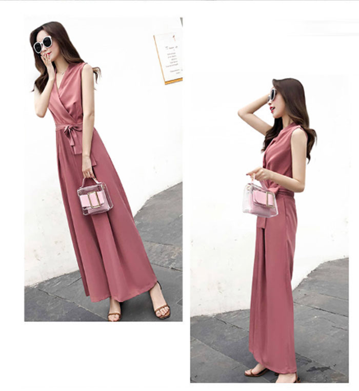 KOTE　楽天市場店のオールインワン ワイドパンツ レディース オーバーオール ジャンパー 高級感 オーバーサイズ 大きいサイズ カジュアル リラックス きれいめ ゆったり 体型カバー 着瘦せ 春夏 大人 抜け感 20代 30代 40代｜アングル3