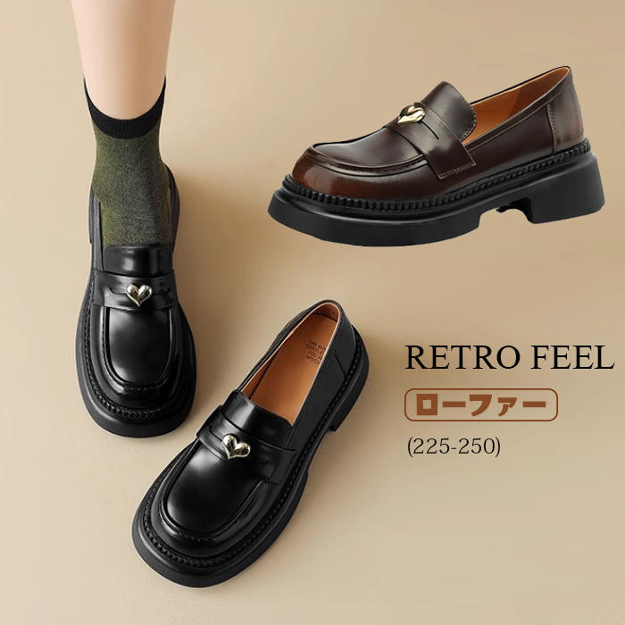 送料無料 ローファー 厚底 身長アップ ヒール パンプス レディース 学生 大人 シューズ ハイヒール 学生靴 痛くない スクール ブラック 夏 春秋 ローファー 靴 軽量 幅広 走れる 黒 飾り 柔らかい 歩きやすい 疲れにくい PU 合成皮革 通学 履きやすい 20代 30代