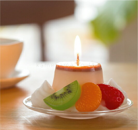 スーツキャンドル・プリンアラモード　故人の好物シリーズ　好物キャンドル　キャンドル　ローソク　蝋..