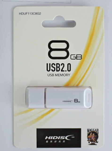 HIDISC　USBメモリーフラッシュ　8G　2．0　HDUF113C8G2