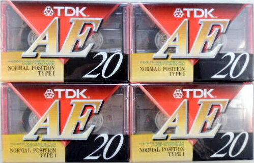 4巻セット　TDK　カセットテープ　AE−20A　20分テープ