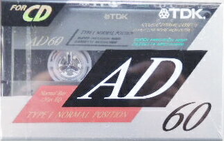 TDK　カセットテープ　AD－60R　音楽用　ノーマルポジション　60分