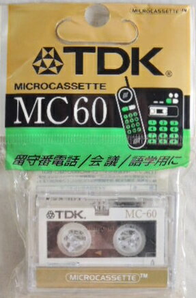 TDK　マイクロ　カセットテープ　D−MC60U