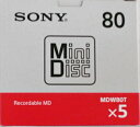 新製品　ソニー　ミニディスク　80分5P　5MDW80T