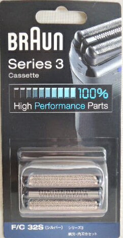 ブラウン メンズシェーバー 替刃 シリーズ3 F/C32S シルバー 網刃 内刃カセット