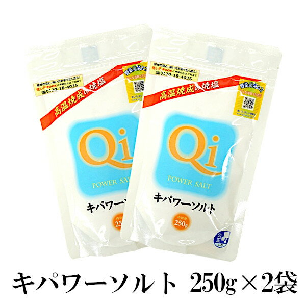 キパワーソルト 250g×2 メール便 送料無料 調味料 ソルト 塩 焼塩 還元力 ミネラル 肉料理 魚介料理 天ぷら 美容 入浴 家庭菜園 鮮度 こわけや