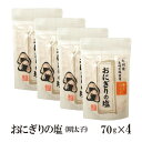 おにぎりの塩 明太子 70g×4 メール便 送料無料 塩 ソ...