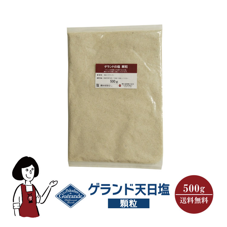 ゲランド天日塩≪顆粒≫500g メール便 送料無料 調味料 ソルト 塩 ミネラル フランス産 製パン ...