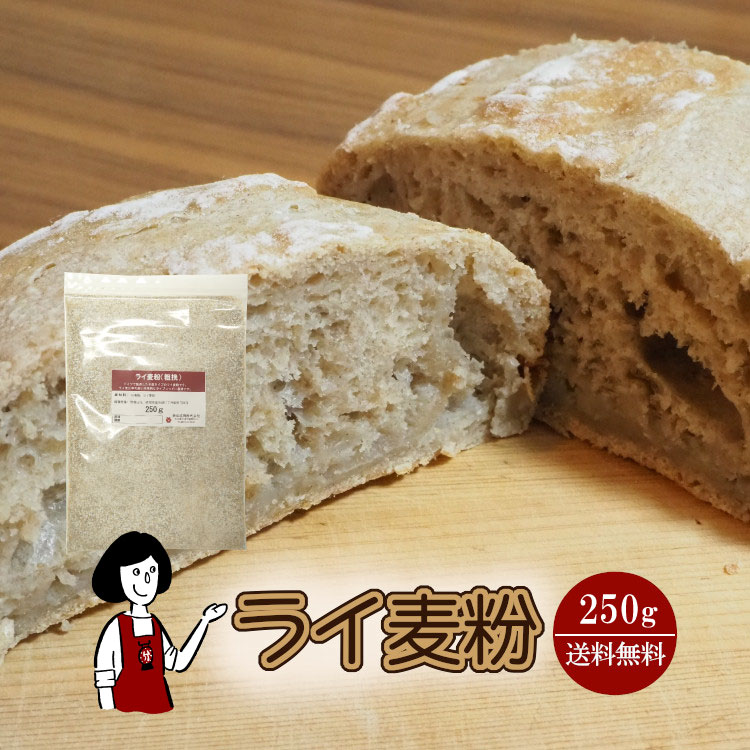 ライ麦粉　250g〔チャック付〕 メール便 送料無料 チャック付 ドイツ産 ビスコッティ 塩パン カンパーニュ グルテン…