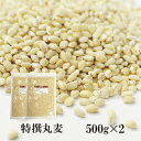 特選丸麦　500g×2（1kg）〔チャック付〕／国産 メール便 送料無料 チャック付 国産 特選 大麦 食物繊維 βグルカン こわけや