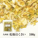 乾燥はくさい100g〔チャック付〕／九州産 乾燥野菜 白菜 メール便 送料無料 チャック付 九州産 国産 ボイル済み 保存食 時間短縮 スープ こわけや