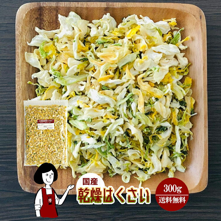 乾燥はくさい 300g〔チャック付〕／国産 乾燥野菜 白菜 メール便 送料無料 チャック付 ボイル済み ドライベジ アウト…