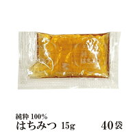 純粋はちみつ 15g×40袋 メール便 送料無料 ハニー 無添加 小袋 パン ヨーグルト 使い切り 小分け こわけや