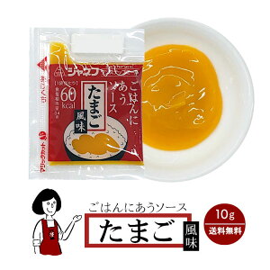 ジャネフ ごはんにあうソース《たまご風味》10g／送料無料 ジャネフ アウトドア キャンプ 保存食 登山食 時間短縮 病院食 高カロリー食 こわけや