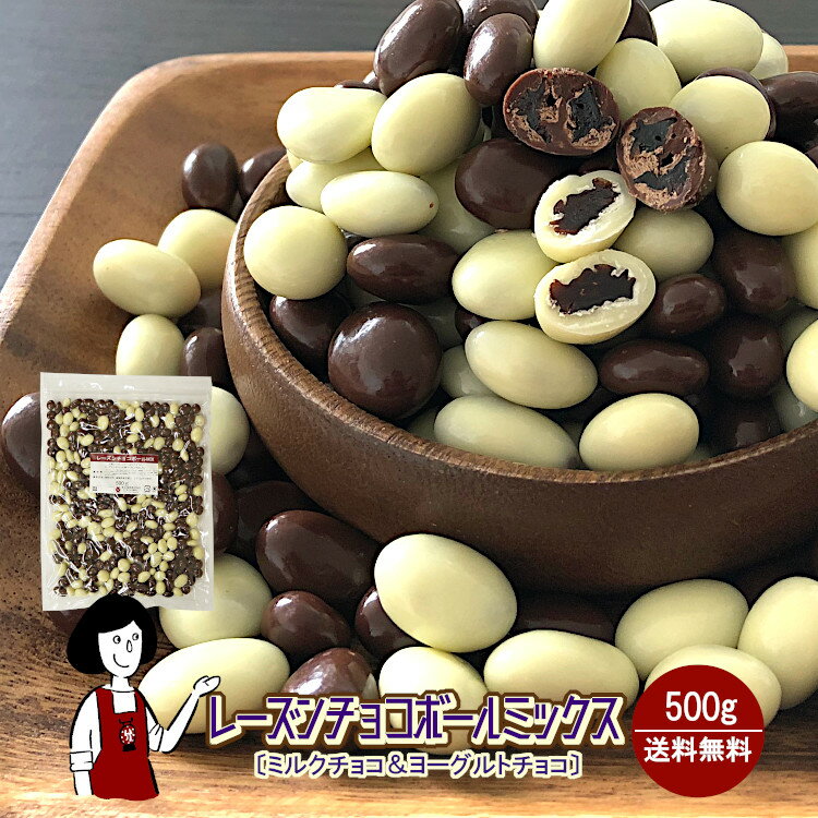 ＼24時間限定／レーズンチョコボールミックス［チョコ＆ヨーグルト］500g