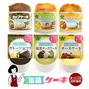 6種類から12缶選べる缶詰ケーキ／防災食 非常食 災害備蓄用 長期保存 震災用 ローリングストック おやつ お菓子 甘味 アウトドア 山食 間食