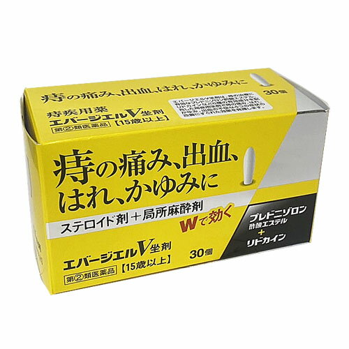 【第(2)類医薬品】エバージエルV坐剤　30個（品名は伏せて発送いたします）【コンパクト発送】