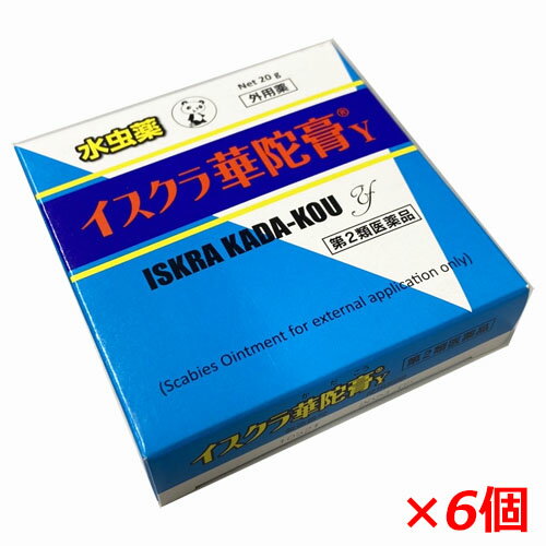 【ゆうメール発送・送料無料】【第2類医薬品】イスクラ華陀膏Y 20g×6個（イスクラかだこう）