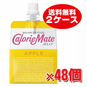 ★送料無料・2ケース（48個）★カロリーメイト ゼリー アップル味 215g×48袋★5,400円以上お買い上げで送料無料★ 【RCP】 【RCP】