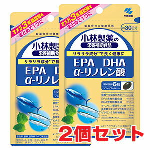 【2個セット】★ゆうメール発送・送料無料★小林製薬　栄養補助食品　EPA DHA α-リノレン酸　1 ...