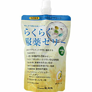 らくらく服薬ゼリー チアパック 200g×5個　ゼリー状のオブラート服薬補助飲料