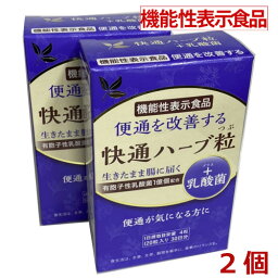 【機能性表示食品】快通ハーブ粒＋乳酸菌 120粒×2個