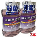 【2個】【紫】【医薬部外品】薬用デンタルリンス リフレッシュミント 1000mL×2個(日本製)