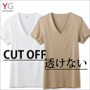 【メール便送料無料】【日本製】グンゼ YG CUT OFF(カットオフ)仕様 VネックTシャツ 抗菌防臭 【カラー:クリアベージュ専用ページ】※専門店専用パッケージ