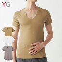 【期間限定SALE■】【クーポン対象】【メール便送料無料】GUNZE YG CUT OFF メンズ VネックTシャツ きりっぱなし 【日本製】 YV1515後品...