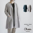 【50％OFF SALE】【送料無料】 Cheer モルビド ベロア コート 秋 冬 アウター チアー 95-312008