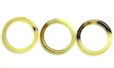 水牛リング・30mm、ピアス・イヤリング材。特上薄茶(天然色)・直径30mm・芯抜き技法。3個(セット)の価格。日本製。ゆうメール便。