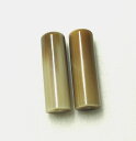 水牛丸棒材(研磨済)・12×40mm。茶(天然色)。2個(セット)の価格。長さ40m/m・直径12m/m・芯持ち。次の画像はこのような材料より作った作品例です。...