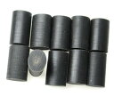 水牛工芸材料、小判型筒・サイズ21mm。プロ用(業務用)。黒(天然色)・直径21m/m・長さ35m/m・芯持ち・本水牛角。10個(セットの価格。日本製。ゆうメー...