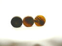 水牛(角)アクセサリー材料、ブランク12。ミックスカラー(天然色)・サイズ直径12mm・厚み5.5mm。黒40個・ミドルブラウン30個・ライトブラウン30個。計...