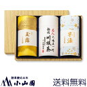 【送料無料】玉露「玉泉」・大嶋 直一 監修「川根茶」・小山園「早緑」詰合せ【夏季限定缶】