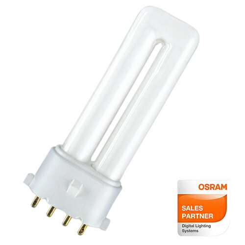 OSRAM コンパクト形蛍光ランプ　DULUX S/E 9W/827
