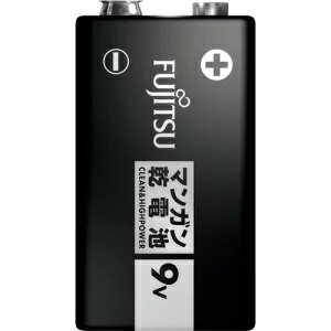 FDK（富士通 ) マンガン乾電池 黒 9V形 6F22U(S)【送料無料・代引不可】