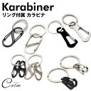 カラビナ リング付属 フック アウトドア 登山 小型 鍵 ベルト キャンプ キーリング(2)