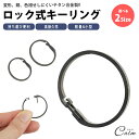 ロック式キーリング チタンキーリング 鍵 キーホルダー メンズ レディース 軽量 耐久性 錆びにくい 開閉簡単 爪にやさしい チタン合金 リング型 カギ カラビナ アクセサリー 便利グッズ おしゃれ スマート デザイン ミニマル(4)
