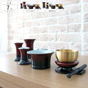 仏具セット おりん付き 7点セット 仏具 一式 セット ミニ おしゃれ モダン おりん ワインレッド 琥珀ぼかし ミニ仏壇用 小型仏壇用 具足 コンパクト 小物...