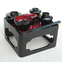 【送料無料】 仏壇へ供える仏膳(霊具膳) ■木製黒内朱塗り■6.5寸 【smtb-TK】