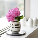 Kahler (ケーラー) オマジオ フラワーベース スモール シルバー 花瓶 陶器 日本正規代理店品